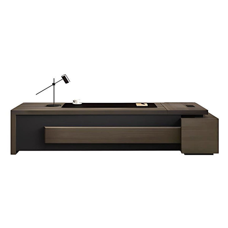 Refined Modern Executive Desk With Secure Storage And Cable Management LBZ-2175