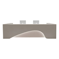 Curved Straight Front Desk with Keyboard Tray and Lockable Drawer for Offices JDT-1052