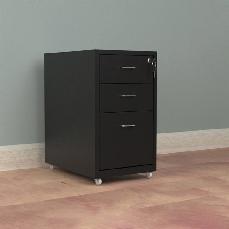 Grey Modern Metal Office Cabinet with Lockable Drawers for Files and Storage WJG-725-15（Sale Event）