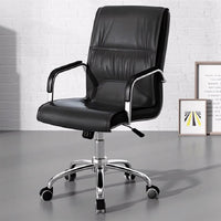 Adjustable Leather Office Chairs with Headrests LBY-K001