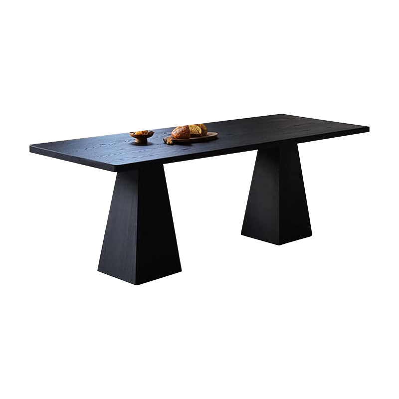 Solid Wood Mid-century Style Black Long Table HYZ-10129