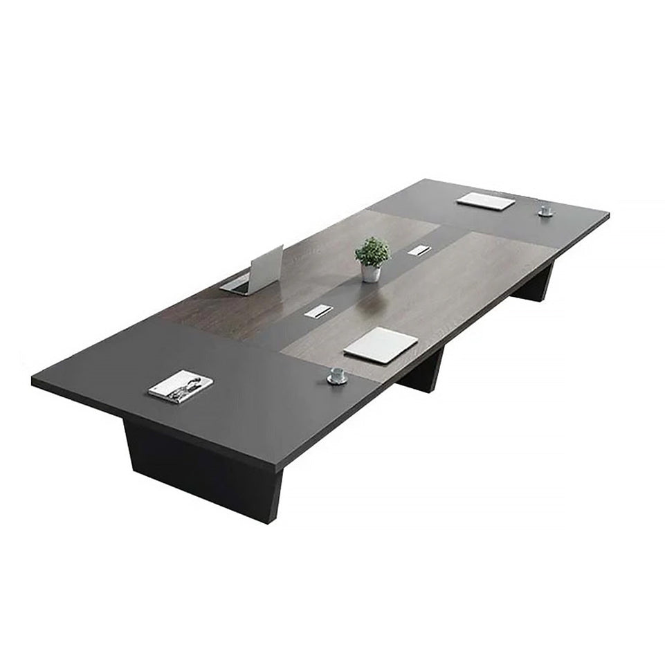 Rectangular and Large Conference Table Office Negotiation Table Long Table with Cable Management HYZ-008（In Stock）