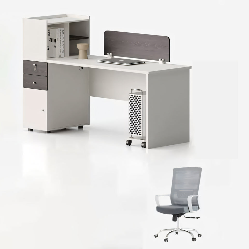 Elevate Your Workspace Modern Double Workstation for Staff with Sleek Office Desk YGZ-1026