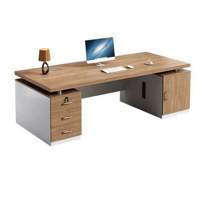 Modern Minimalist and Simple Executive Desk and Chair Set for Home or Office Use LBZ-10131