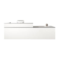 Minimalist Office Reception Desk with Keyboard Tray and Drawer JDT-2216
