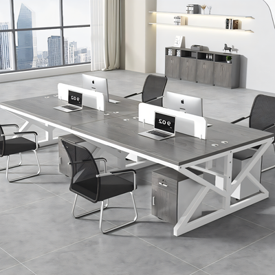 Modern Office Desk Set for Four Employees BGZ-071