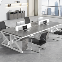 Modern Office Desk Set for Four Employees BGZ-071
