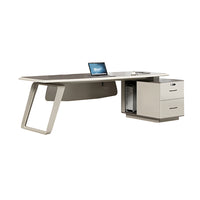 Modern Stylish Customizable Executive Desk with Side Cabinet and PC Storage LBZ-K067