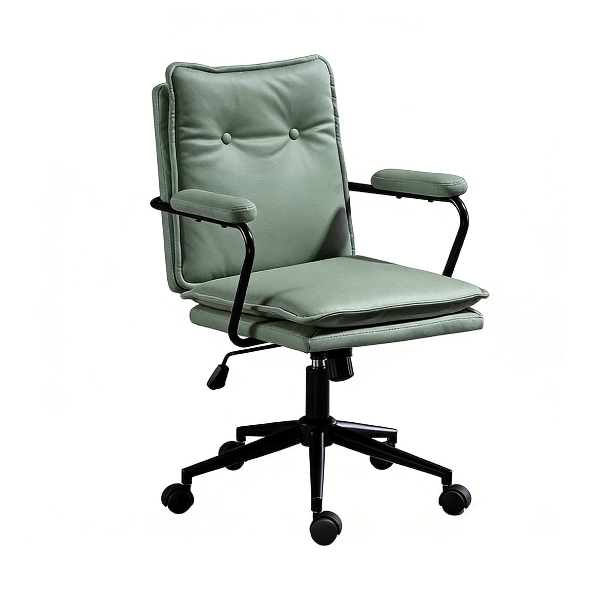 Office Chair for Dormitory Lift Rotating Adjustable Leather Boss Chair Long Sitting with Armrests Dormitory Chair BGY-1074