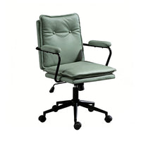 Office Chair for Dormitory Lift Rotating Adjustable Leather Boss Chair Long Sitting with Armrests Dormitory Chair BGY-1074