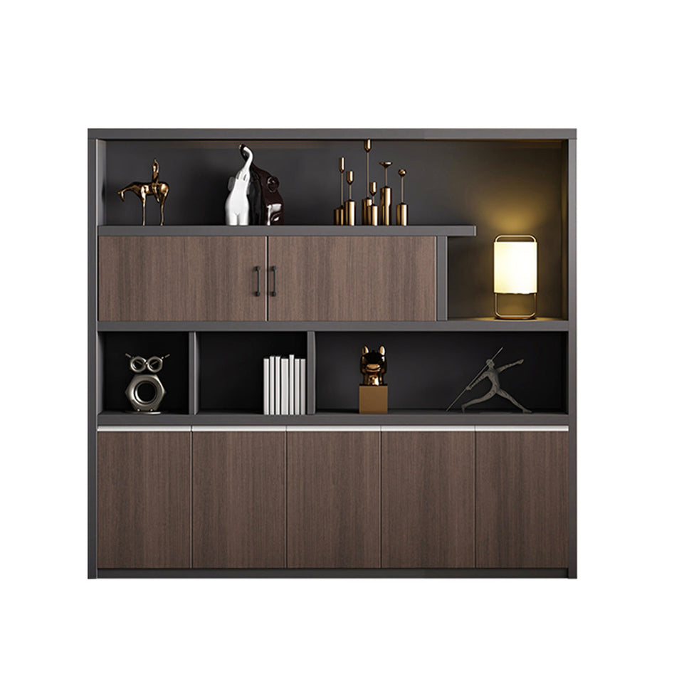 Storage Cabinet, Without LED Strip, L79" x W16" x H79", for office storage space, office storage furniture