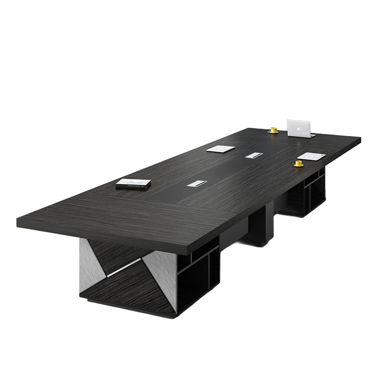 Elegant Office Conference Table And Chair Set With Large Storage And Durable Surface HYZ-2022
