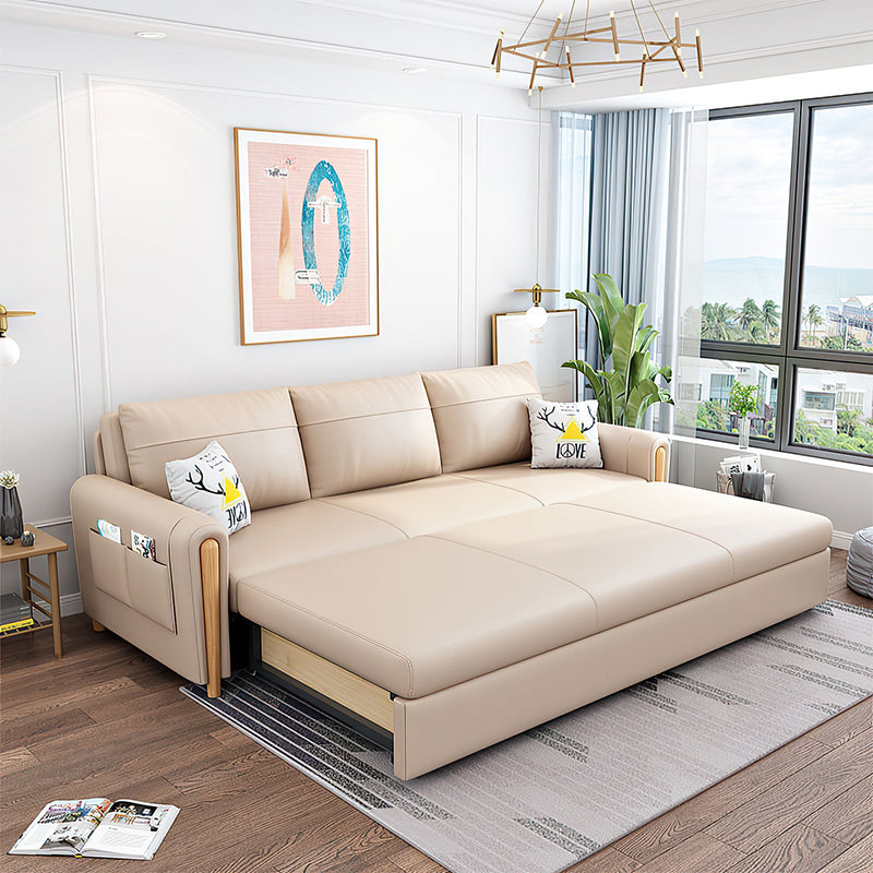 Sleeper Sofa 49-69 in Wide with Sleeper & Lumbar Support for Living Room