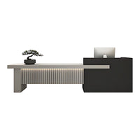 Bridge-Shaped Front Desk with Compartment and 2 Drawers for Training Institution JDT-10150