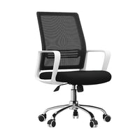 White and Black Modern Simple Comfortable Ergonomic Mesh Office Chairs with Wheels BGY-K023