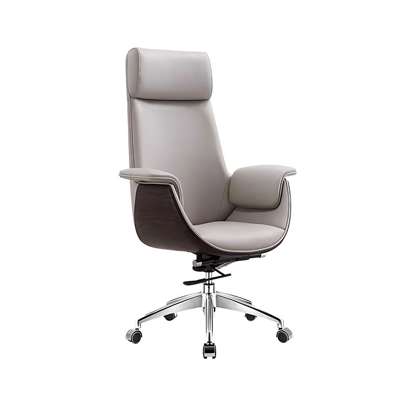 Adjustable Leather Office Chairs with Headrests LBY-K001