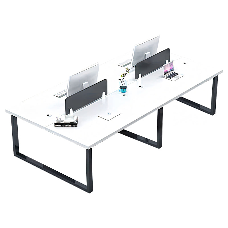 Customized Classic Staff Desk for Four Elevate Your Workspace YGZ-1018