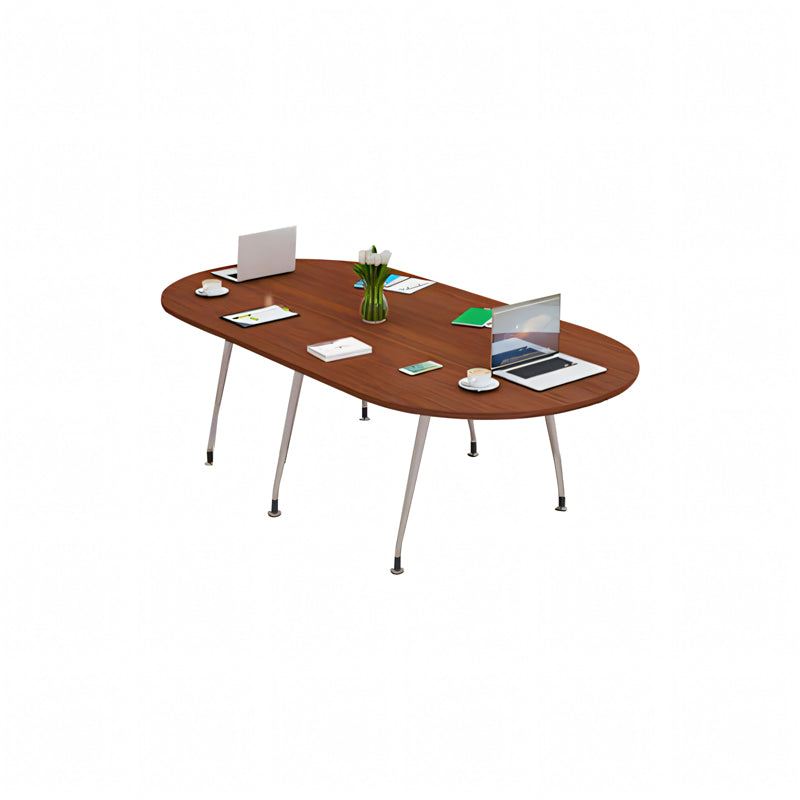 Oval Conference Table Simple Modern Reception Table and Chairs Round Conference HYZ-10114