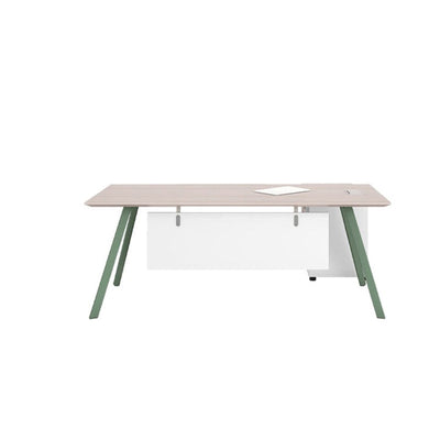 Simple modern single general manager desk single white desk and chair LBZ-10112