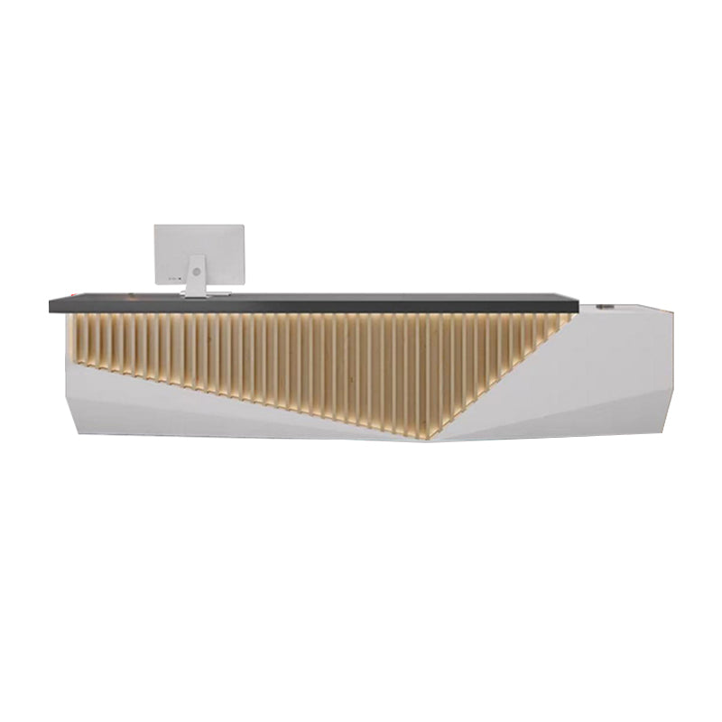 Modern Minimalist Reception Desk for Beauty Salon and Hotel With LED Lights JDT-10137