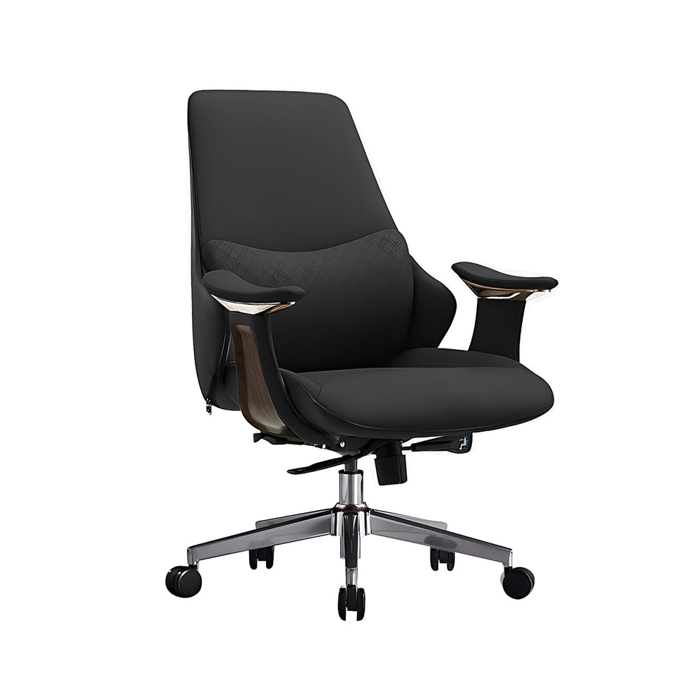 Ergonomic Office Chair with Lumbar Support & Reclining for Executive Office