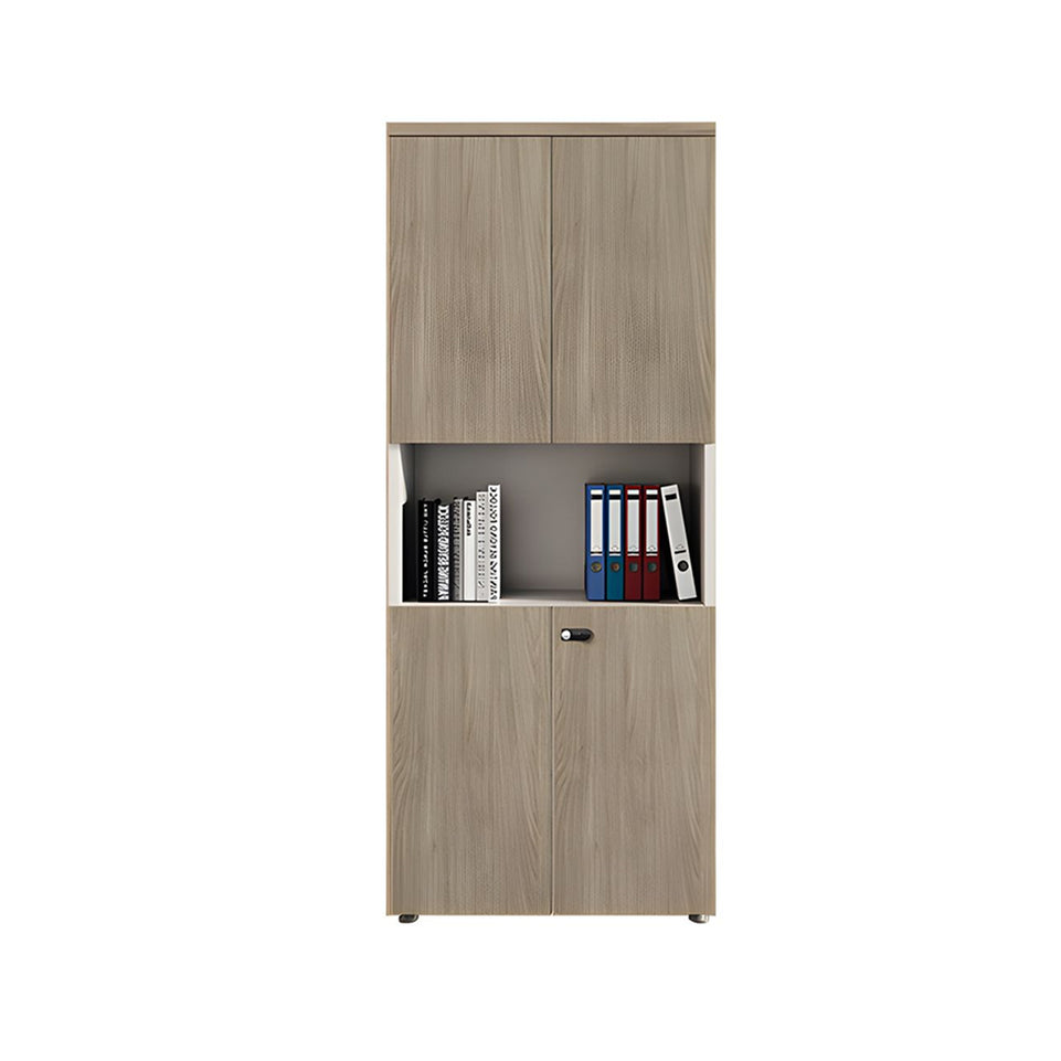 Sleek Durable Lockable Floor-Standing Office Filing Cabinet With Adjustable Shelves For Secure Document Storage WJG-2167