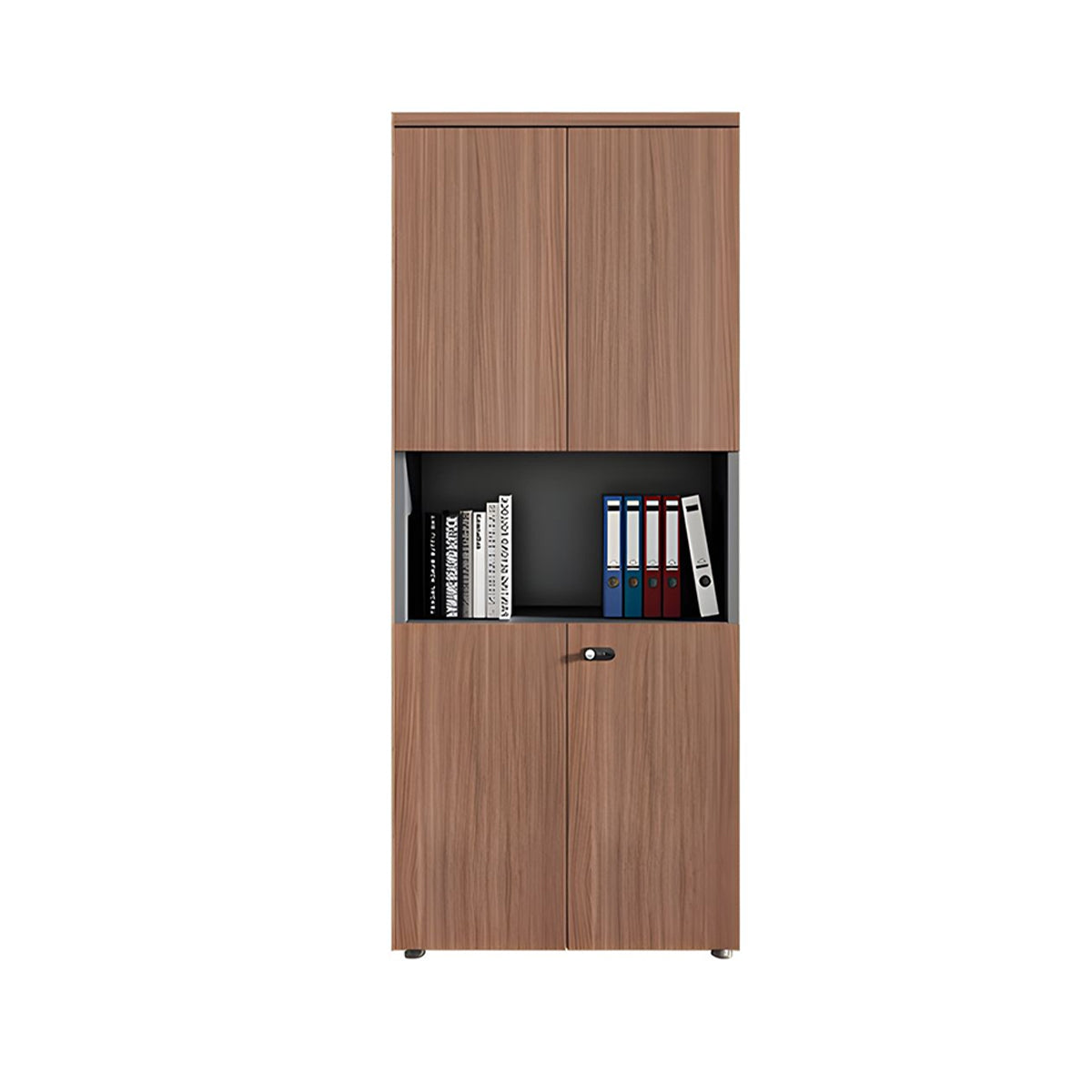 Sleek Durable Lockable Floor-Standing Office Filing Cabinet With Adjustable Shelves For Secure Document Storage WJG-2167