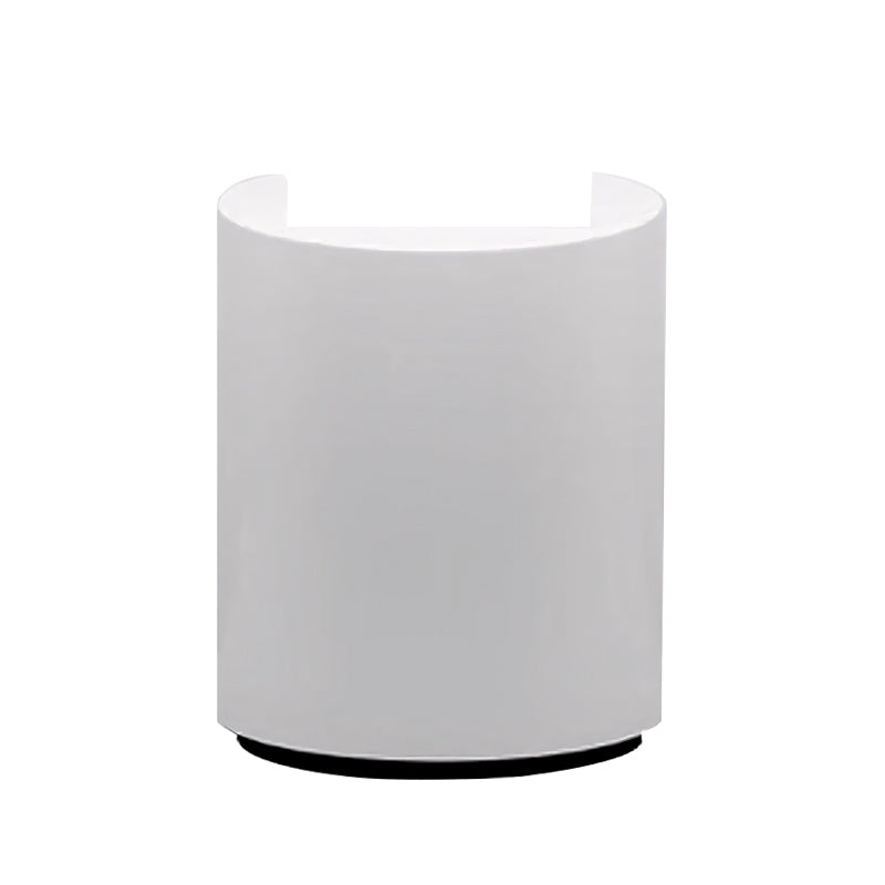 Modern White Small Curved Reception Desk JDT-7291