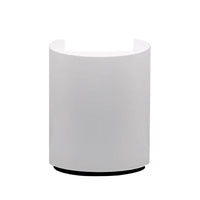 Modern White Small Curved Reception Desk JDT-7291