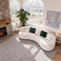 Minimalist Backrest Sofa with Thick Cushions for Cozy Living Rooms SZ-SF-0007  (In Stock)