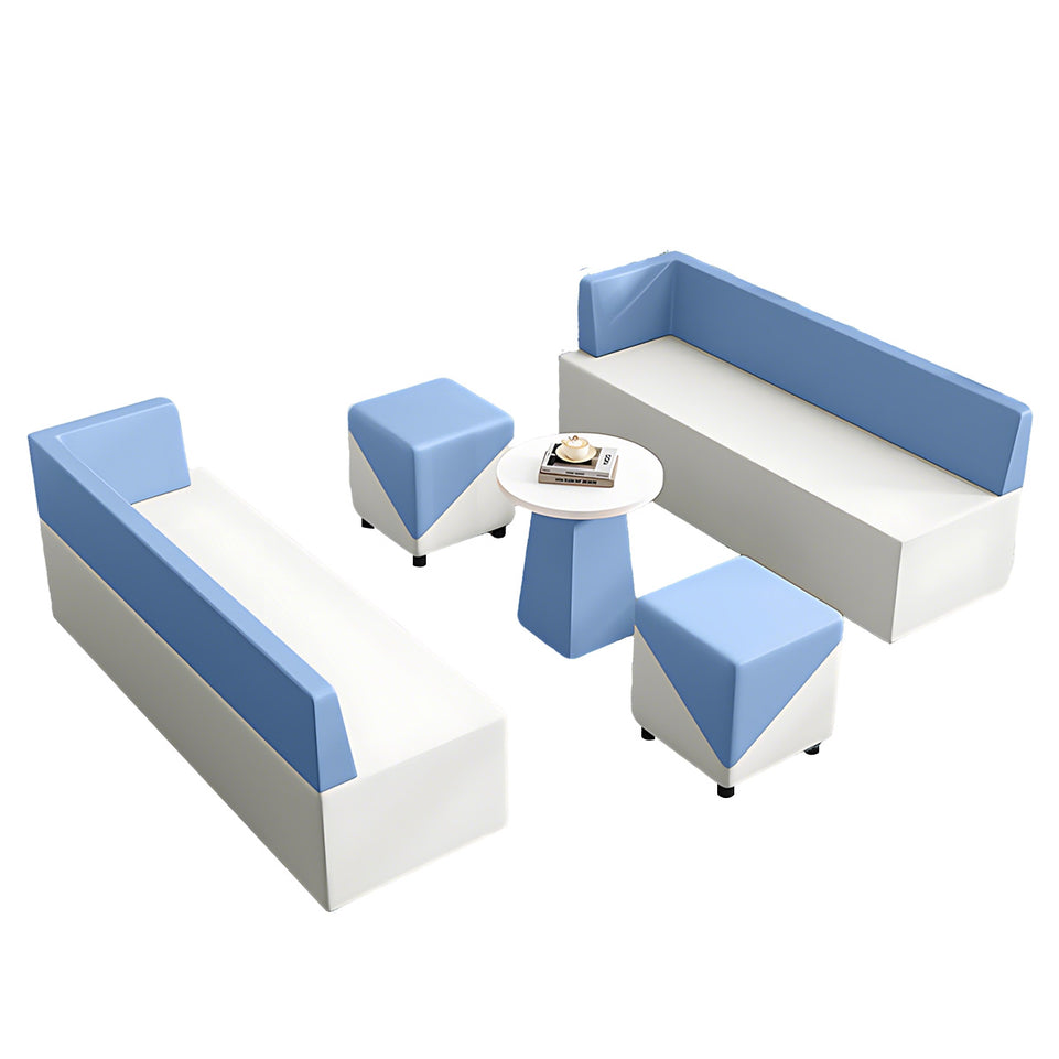 Modern Scratch-Resistant Corner Sofa with Solid Wood Frame for Office Reception and Lounge Areas JDZH-2081