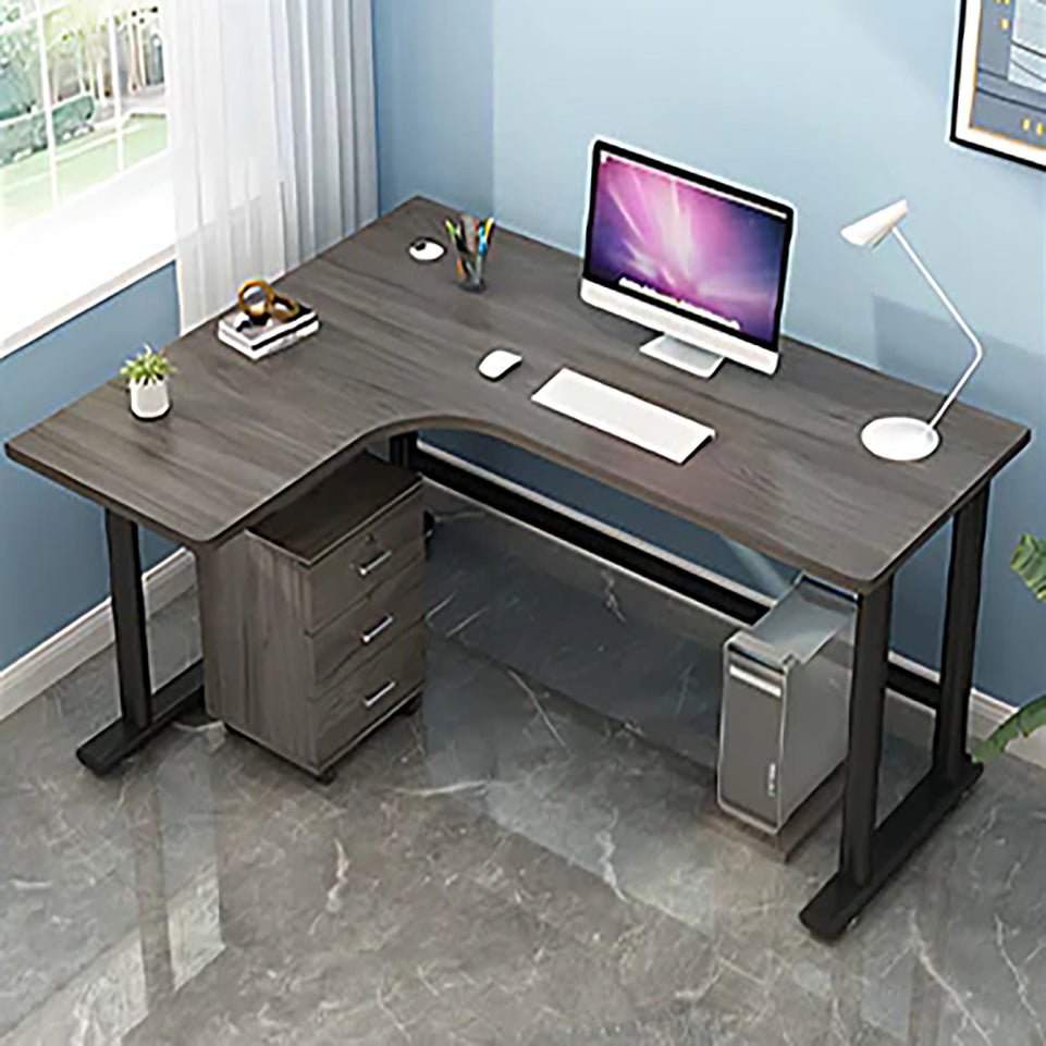 L-Shaped Corner Desk - Modern, Space-Saving Home Office Solution HD-206