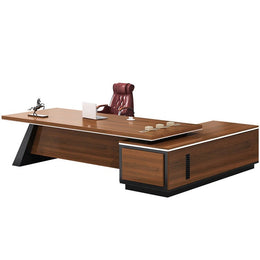 Modern Executive Desk 63-110 in Wide with Lumbar Support for Home Office