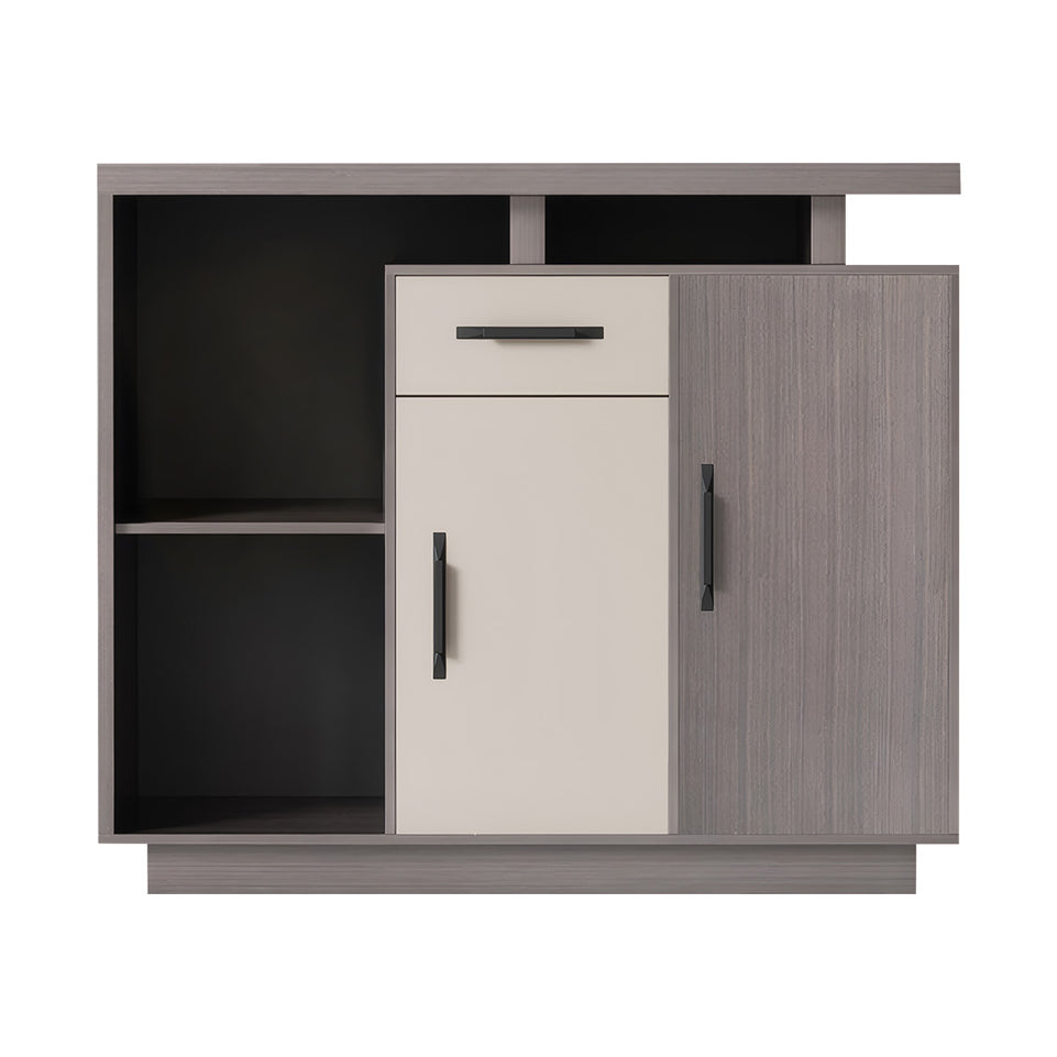 Elegant Eco-friendly Storage Cabinet with Thickened Top and Open & Closed Compartments for Offices & Tea Rooms CWG-2204