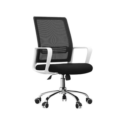 White and Black Modern Simple Comfortable Ergonomic Mesh Office Chairs with Wheels BGY-K023