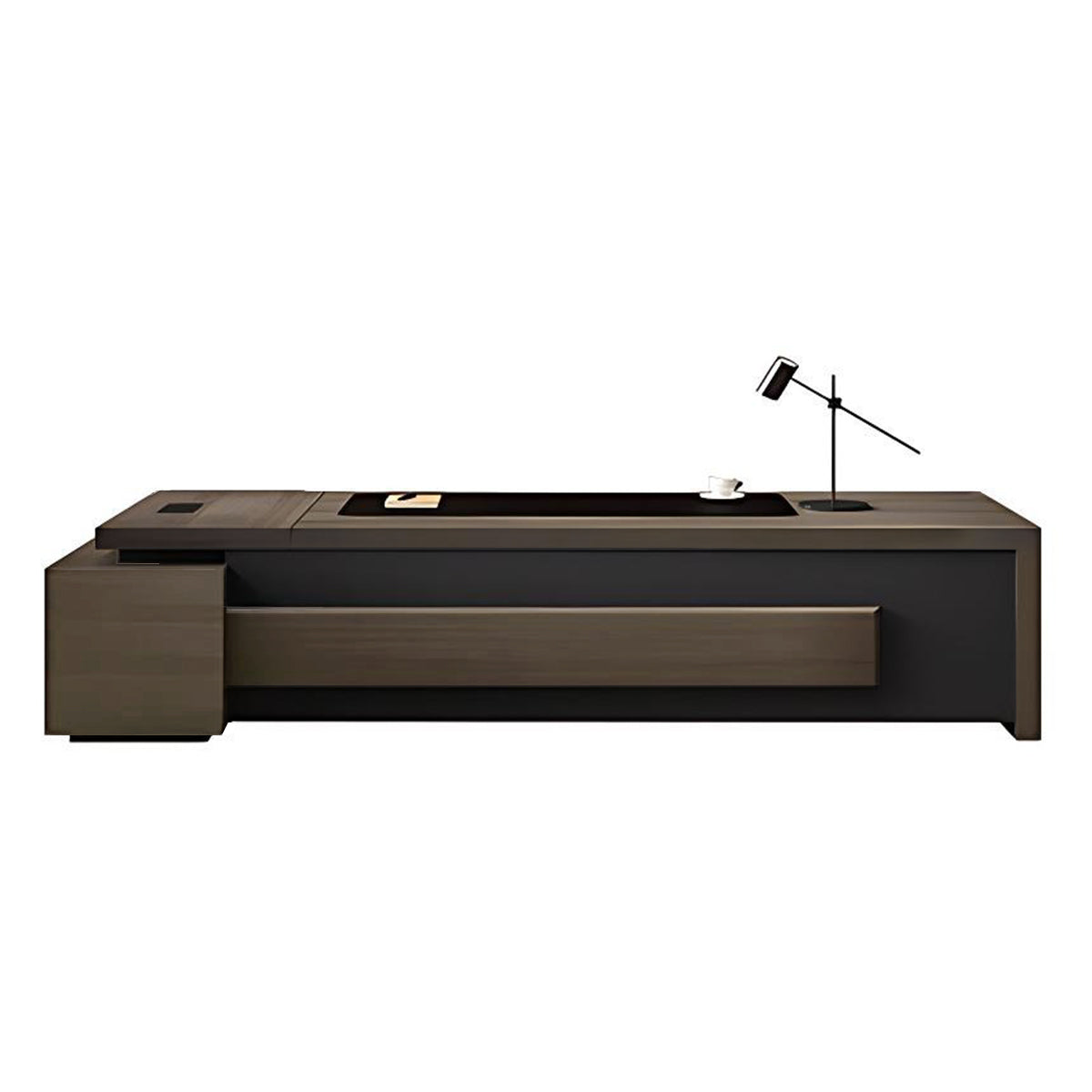 Refined Modern Executive Desk With Secure Storage And Cable Management LBZ-2175