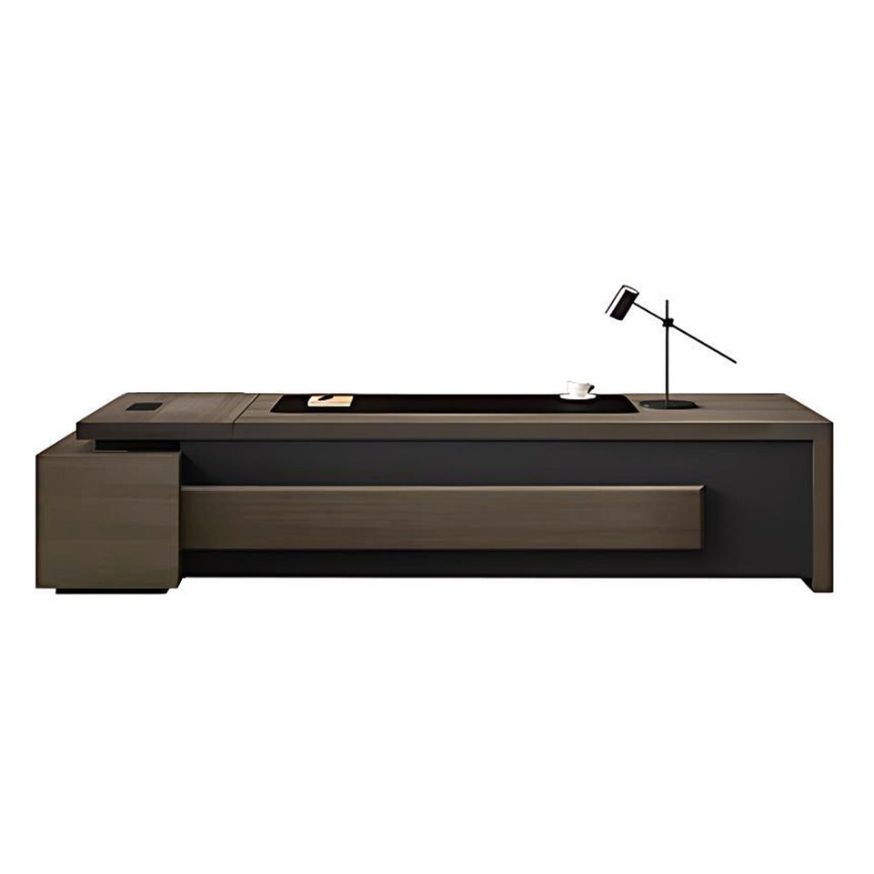Refined Modern Executive Desk With Secure Storage And Cable Management LBZ-2175