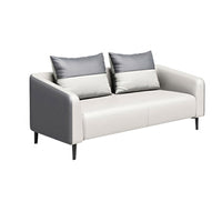 Ergonomic Stylish Gray Leather Office Sofa for Reception JDSF-K028