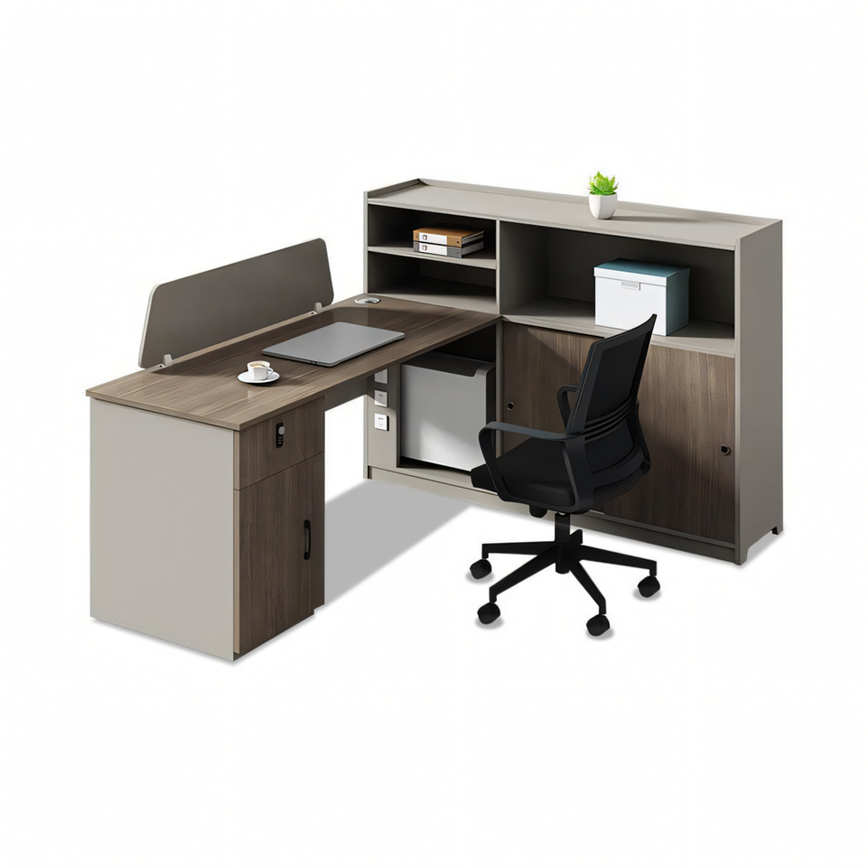 Modern Office Desk and Chair Set for 4-6 Employees BGZ-184