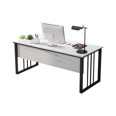 Modern and Minimalist Single Executive Office Desk with Cabinet for Office and Home Use LBZ-10135