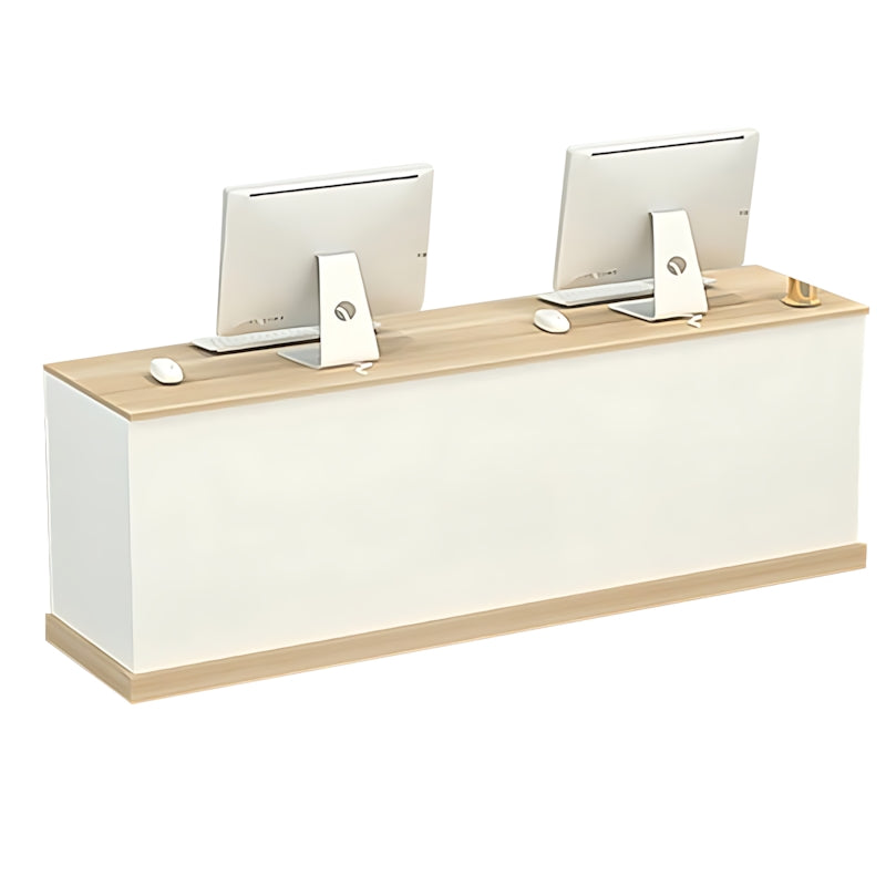 Simple Straight Front Desk with Lockable Drawers for Shops and Reception Areas JDT-10115