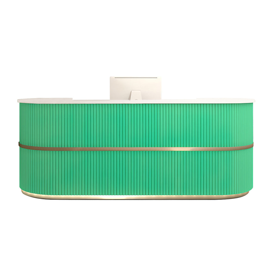 Reception Desk Clothing Store Women's Curved Reception Front Desk JDT-7190