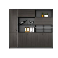 High-end Managerial Executive Desk With Marble Pattern and Side Cabinet LBZ-10198