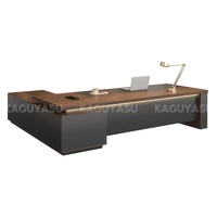 Modern High-End Executive Desk with Thick Desktop and Spacious Under-Desk Clearance LBZ-2143（In Stock）