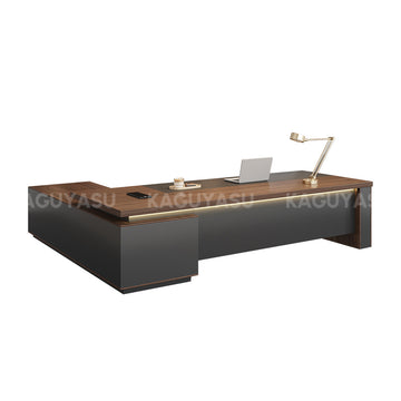 Modern High-End Executive Desk with Thick Desktop and Spacious Under-Desk Clearance LBZ-2143N（In Stock）