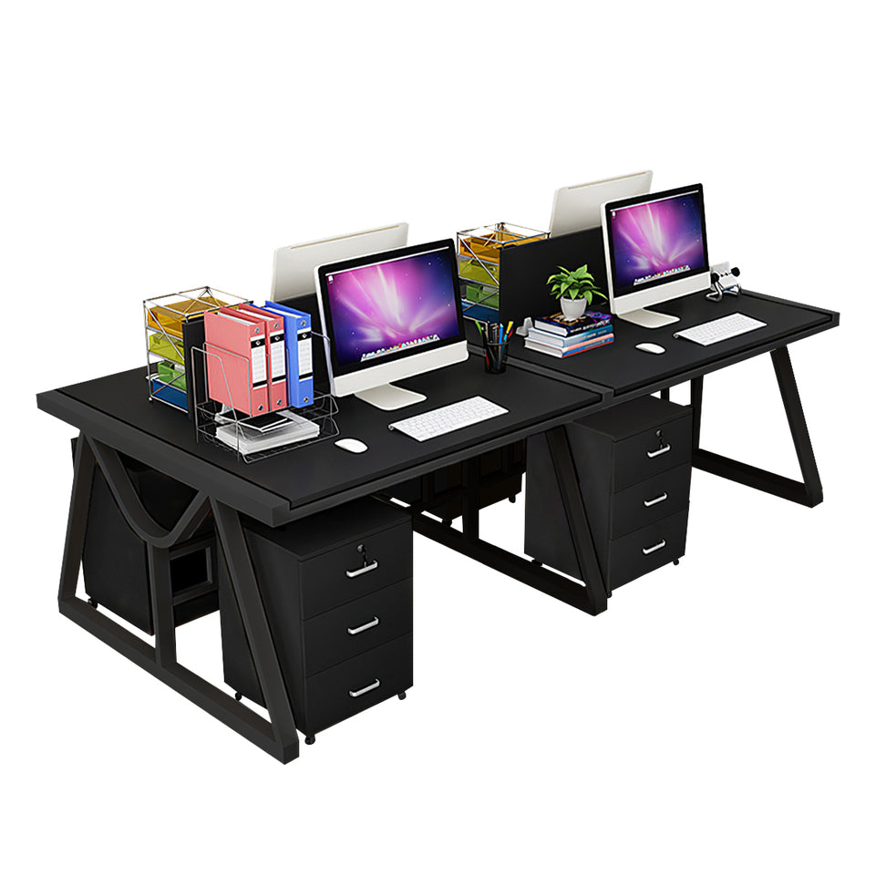 Minimalist Face-to-Face Office Desk with Mobile Storage Cabinet BGZ-2020