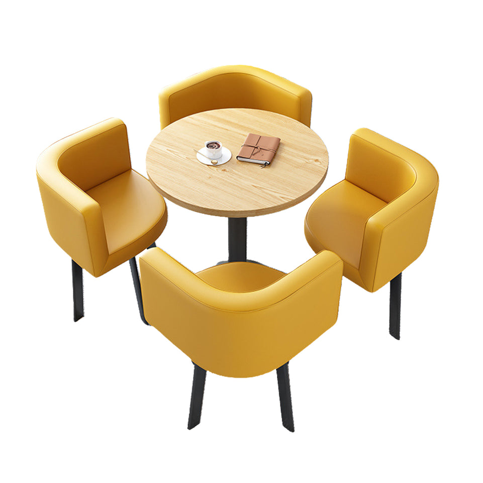 Reception Table with 4 Chairs for Small Cafés or Waiting Areas JDZH-2022