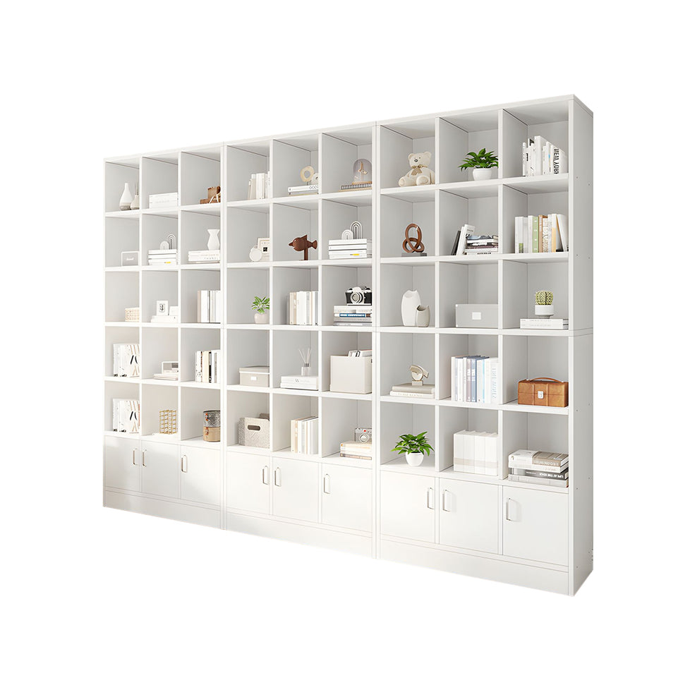 Spacious Floor-to-Ceiling Wooden Bookcase – Multi-Layer Dustproof Storage Cabinet for Home with Deep Shelves CWG-2178