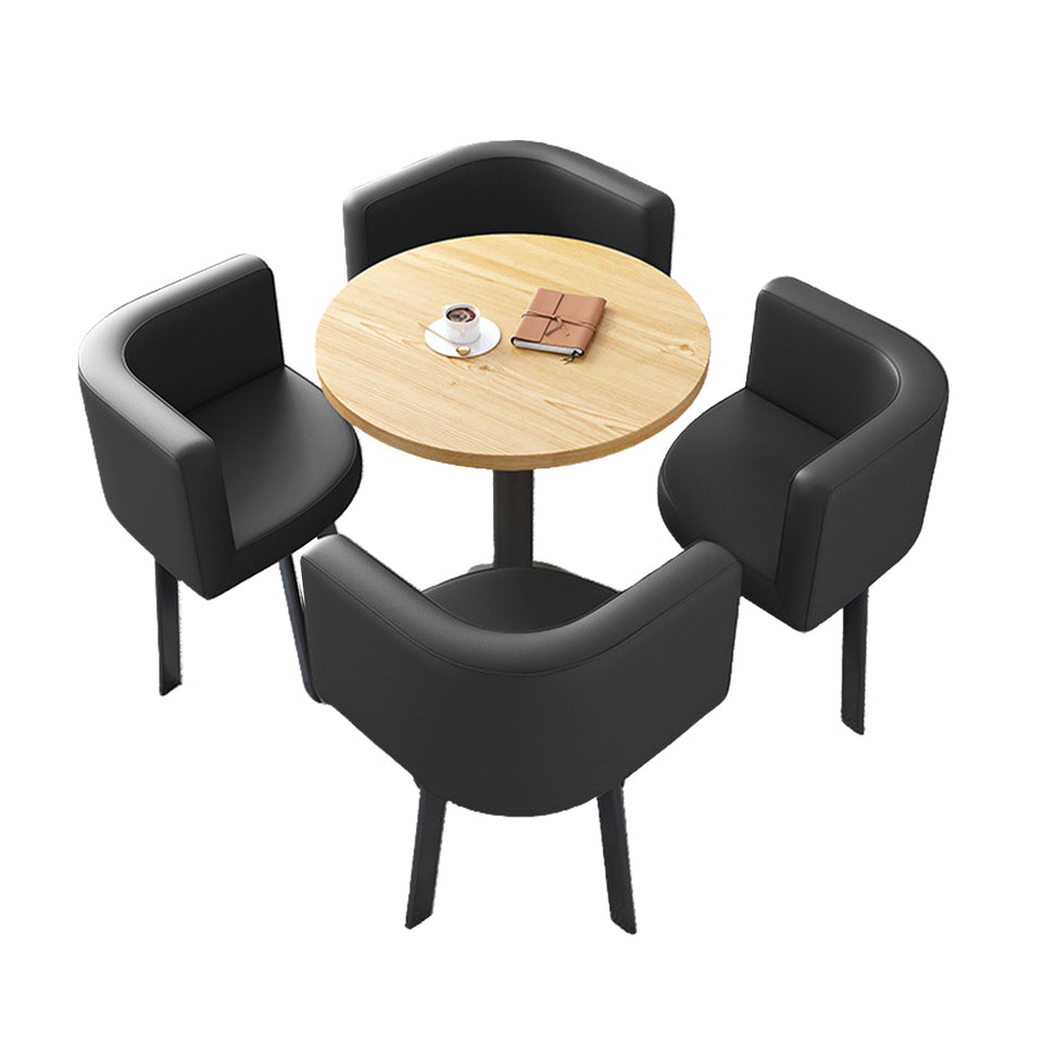 Reception Table with 4 Chairs for Small Cafés or Waiting Areas JDZH-2022