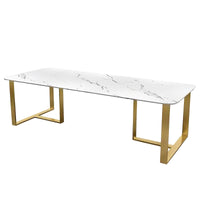 White Marble Conference Table Fashion Table Elevate Your Workspace HYZ-1023